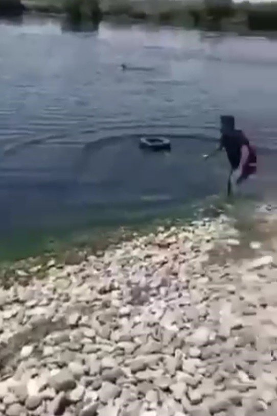 Piknik faciası cep telefonu kamerasında