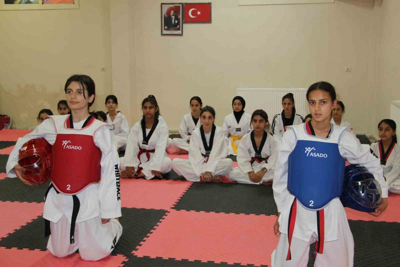 Şırnaklı kadınlar tekvando öğreniyor