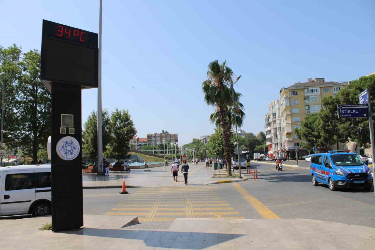 Aydın güne sıcak başladı