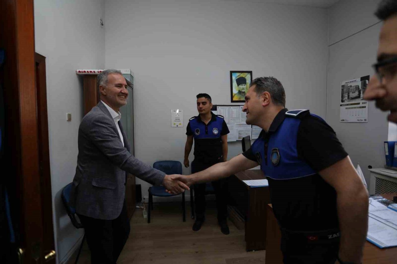 Başkan Taban’dan bayramda mesai yapan personele teşekkür