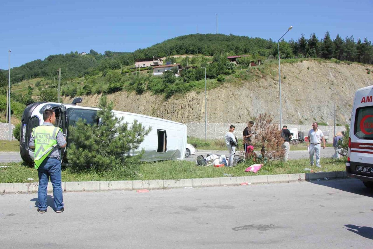 Samsun’daki minibüs kazasında yaralı sayısı 9 oldu