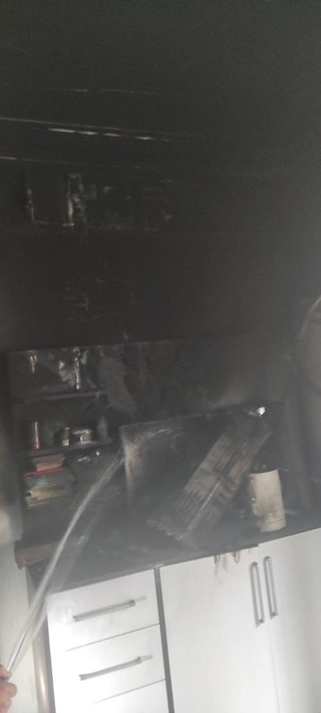 Hatay’da mesken yangını