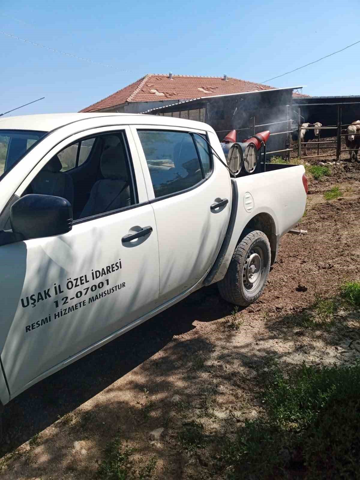 Uşak’ta haşere ve lavralarla mücadele sürüyor