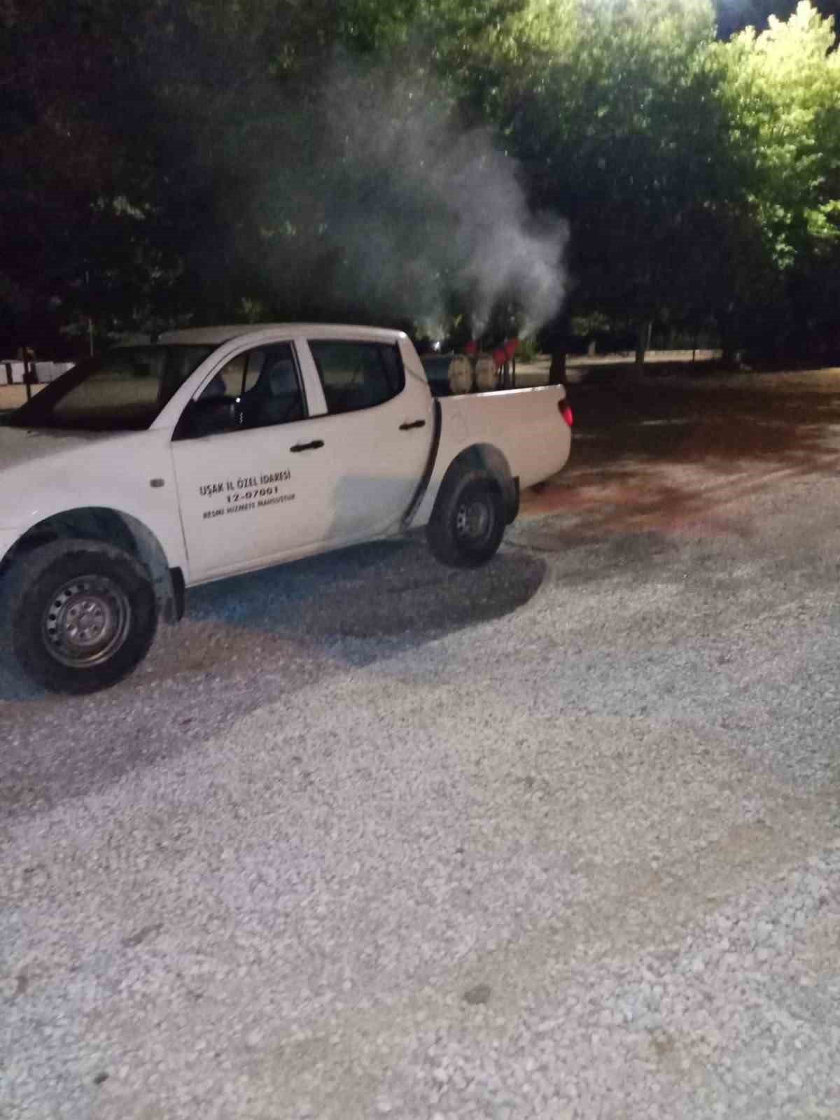 Uşak’ta haşere ve lavralarla mücadele sürüyor