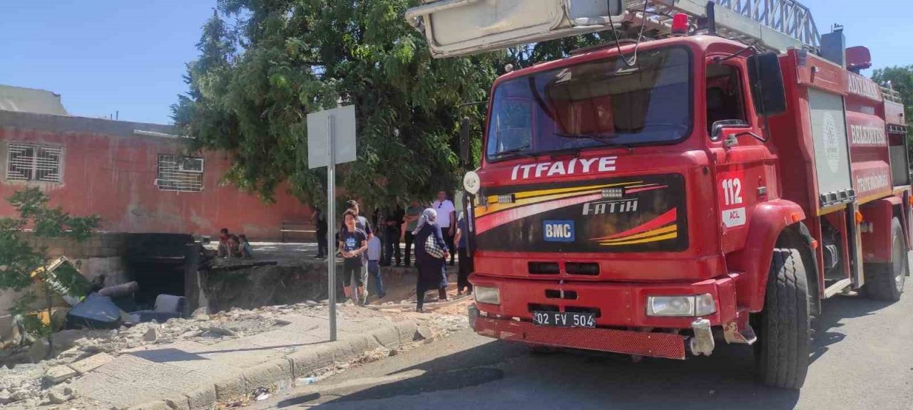 Depoda çıkan yangın korkuttu