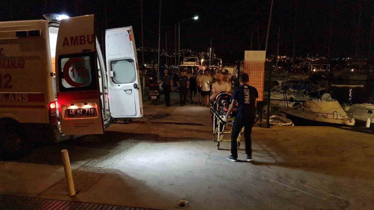 Bodrum’da şişme bot patladı: 2 yaralı