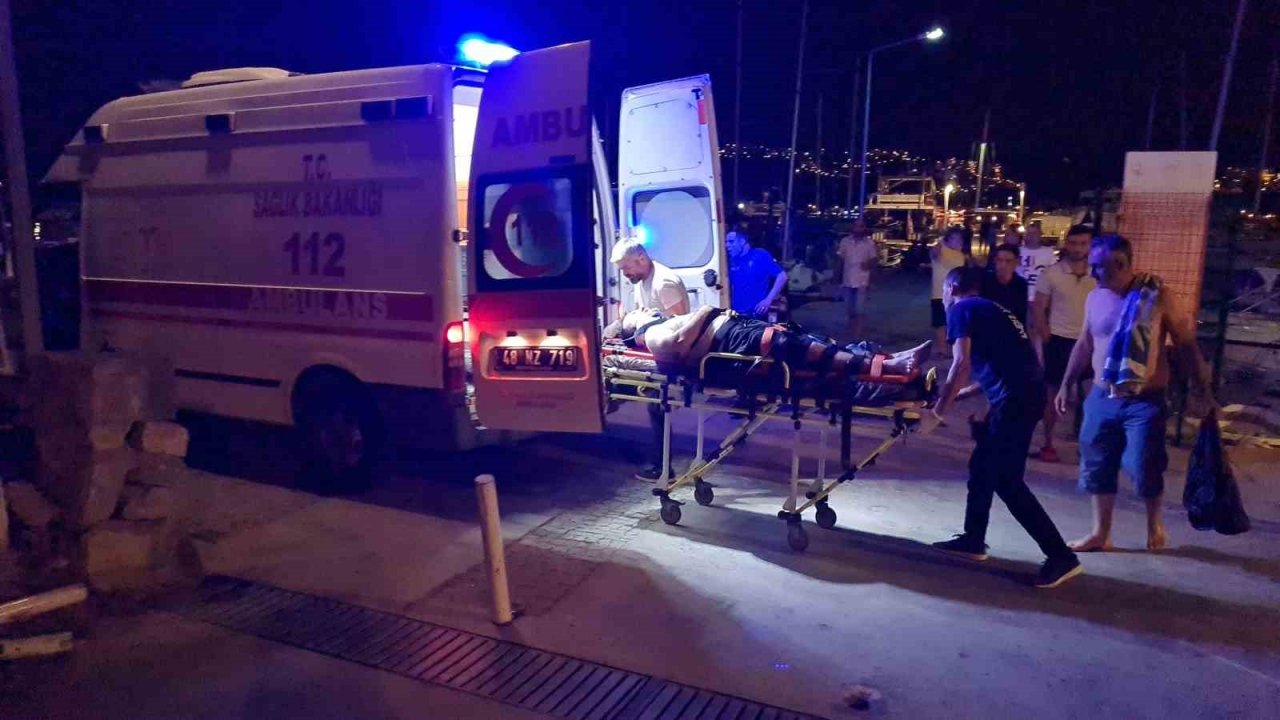 Bodrum’da şişme bot patladı: 2 yaralı