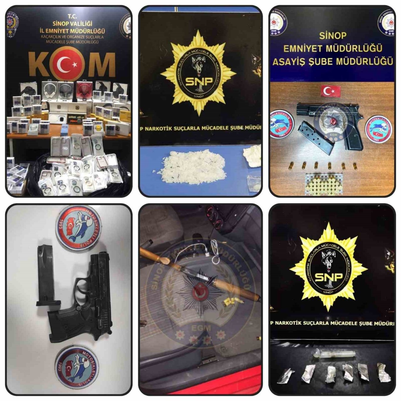 Sinop’un bir aylık asayiş raporu yayımlandı