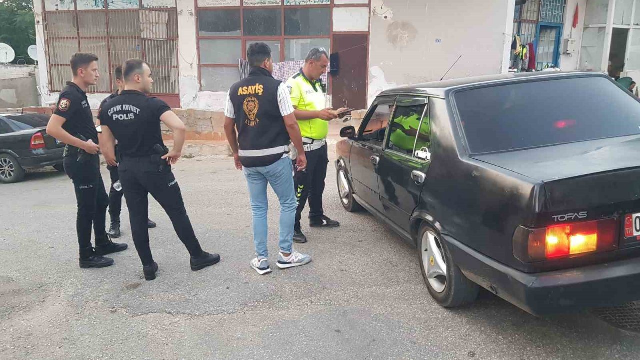 Asayiş uygulamasında polis kuş uçurtmadı