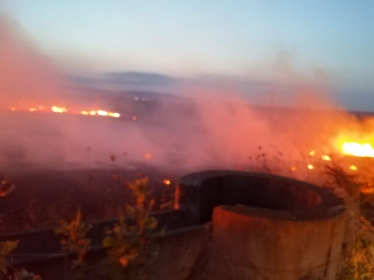 Gönen’de anız yangını, 60 dönüm yer kül oldu