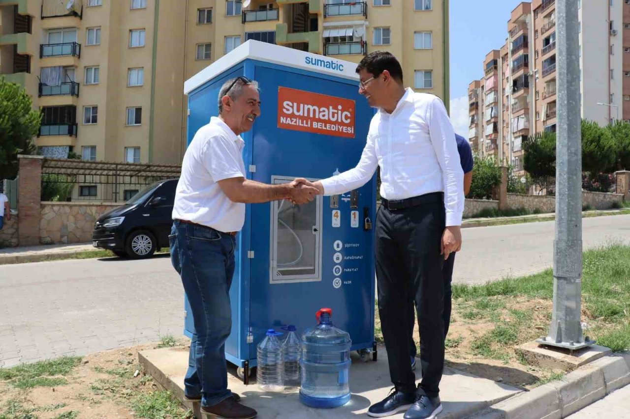 Pratik ve ekonomik su temini sağlayan 8’inci su otomatı hizmete girdi