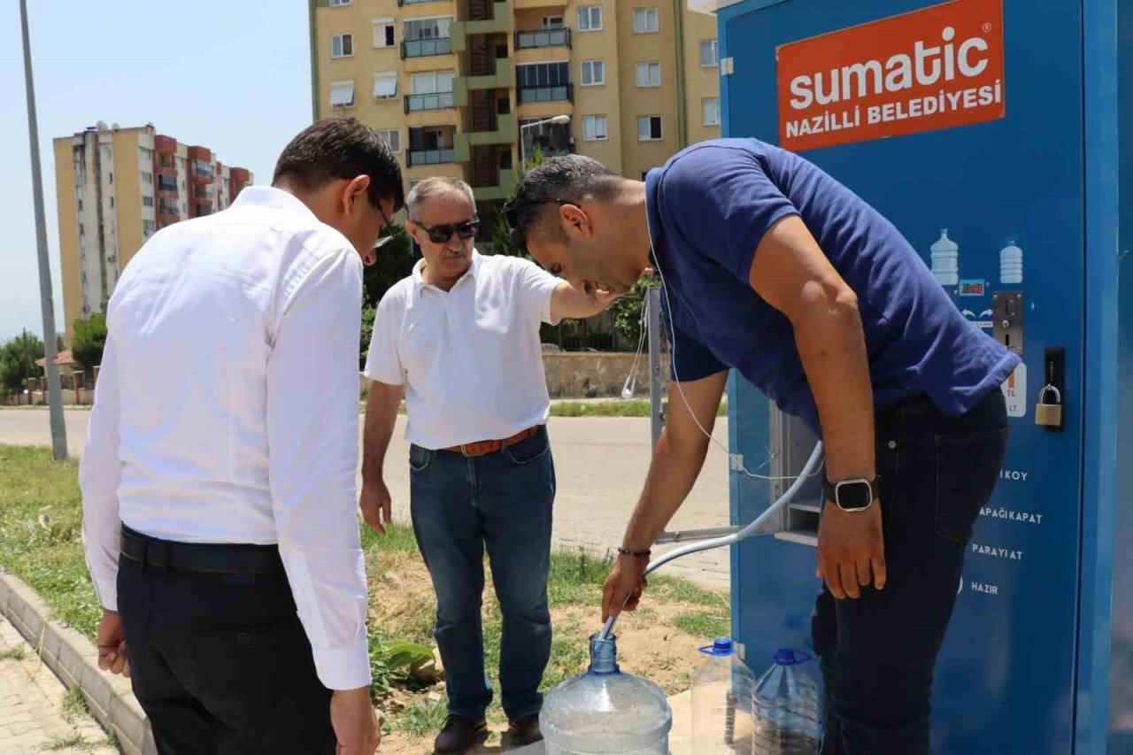 Pratik ve ekonomik su temini sağlayan 8’inci su otomatı hizmete girdi