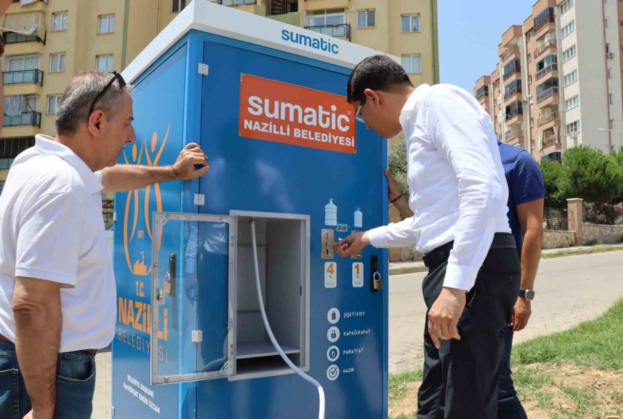 Pratik ve ekonomik su temini sağlayan 8’inci su otomatı hizmete girdi