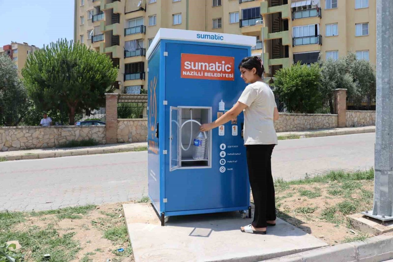 Pratik ve ekonomik su temini sağlayan 8’inci su otomatı hizmete girdi
