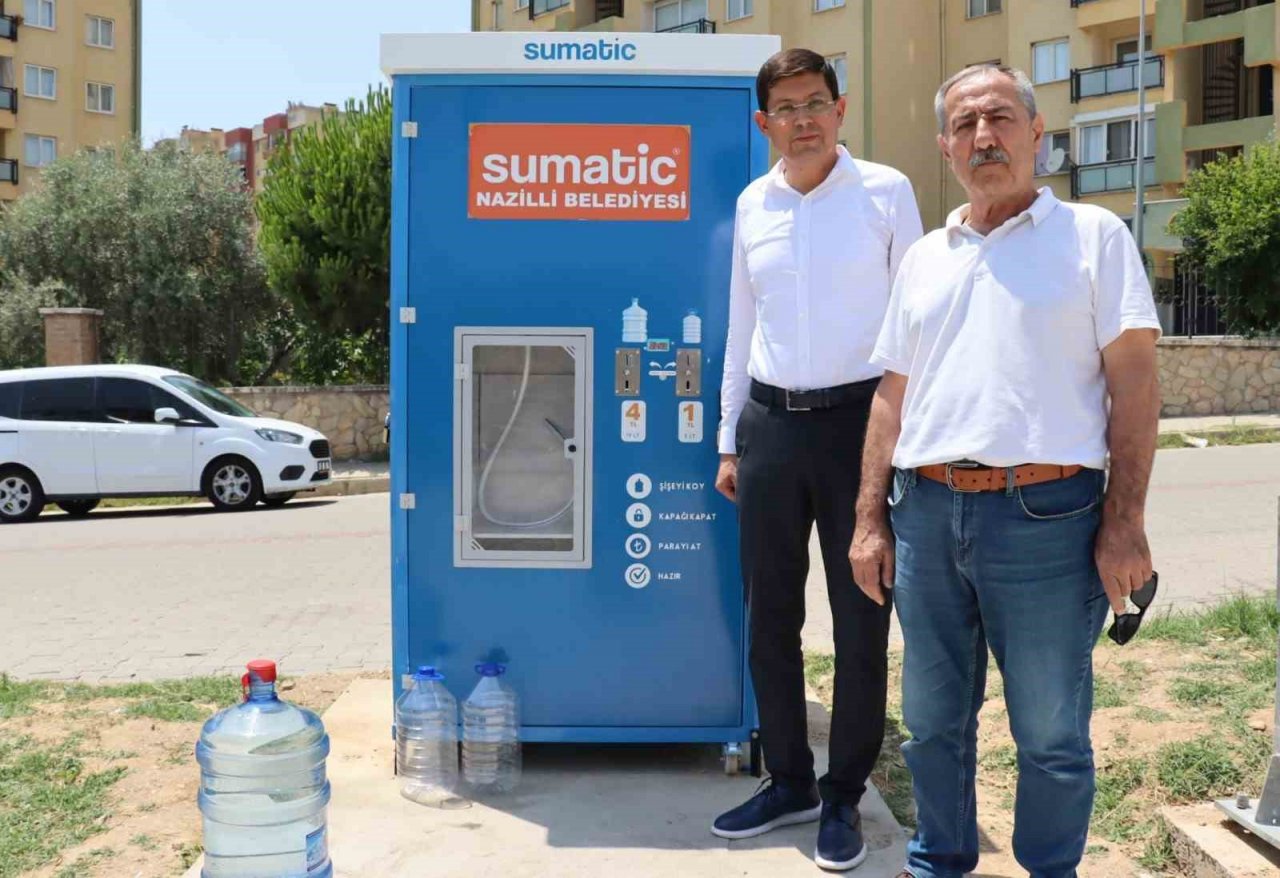 Pratik ve ekonomik su temini sağlayan 8’inci su otomatı hizmete girdi