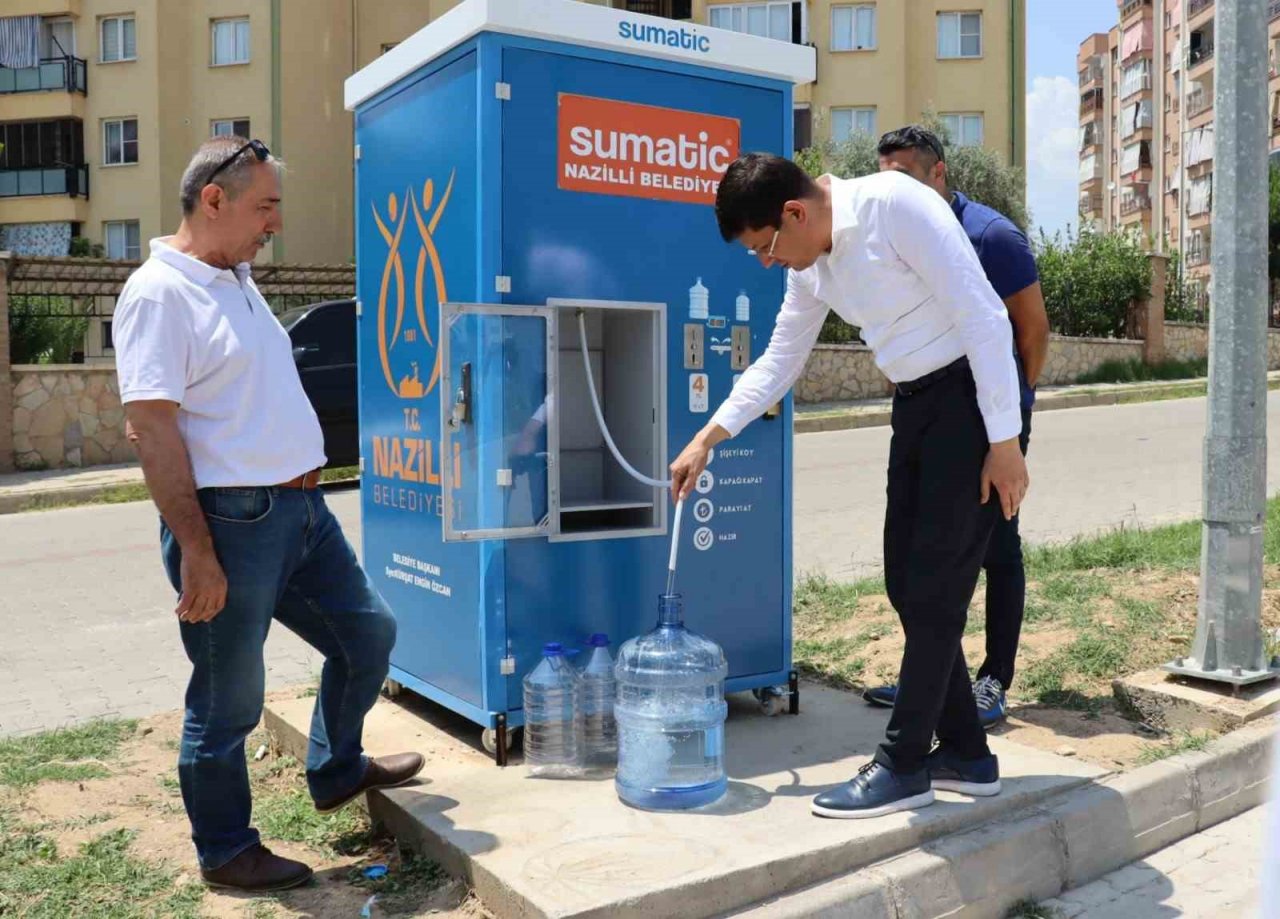 Pratik ve ekonomik su temini sağlayan 8’inci su otomatı hizmete girdi