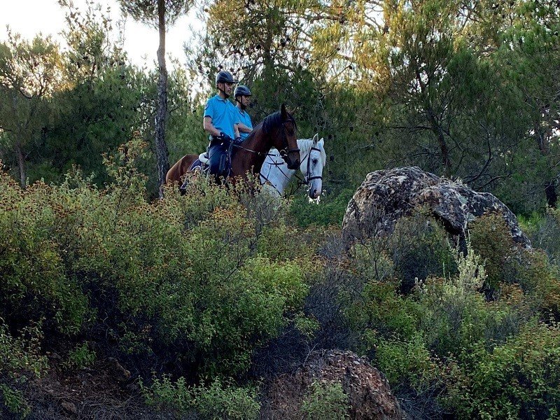Ayvalık’ta atlı jandarmalar görev yapıyor
