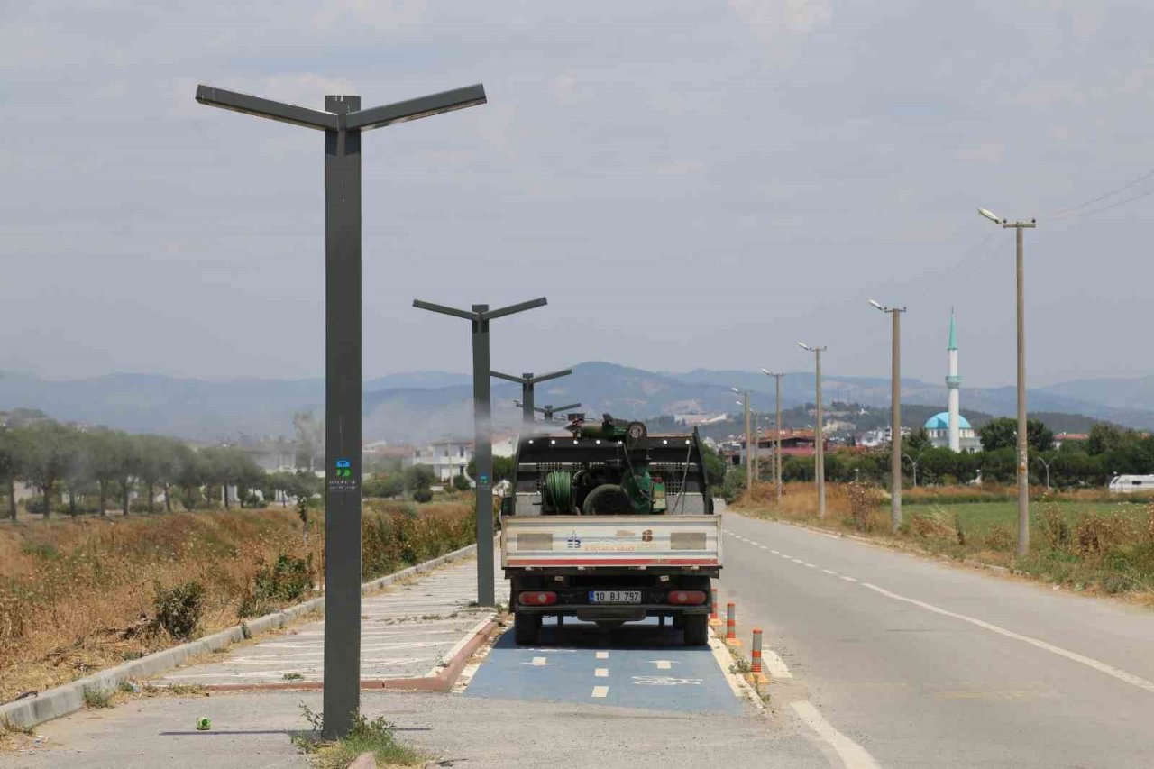 Edremit’te sinekle 7/24 mücadele