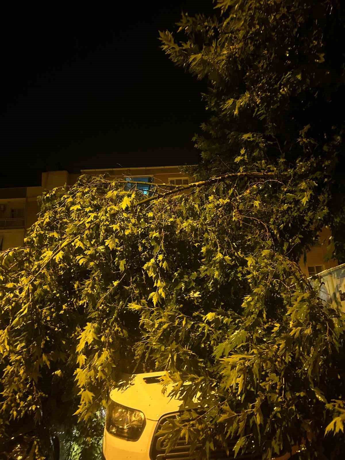 Fırtına Alaşehir’i savaş alanına çevirdi