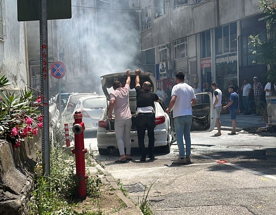 Ordu’da otomobil yangını