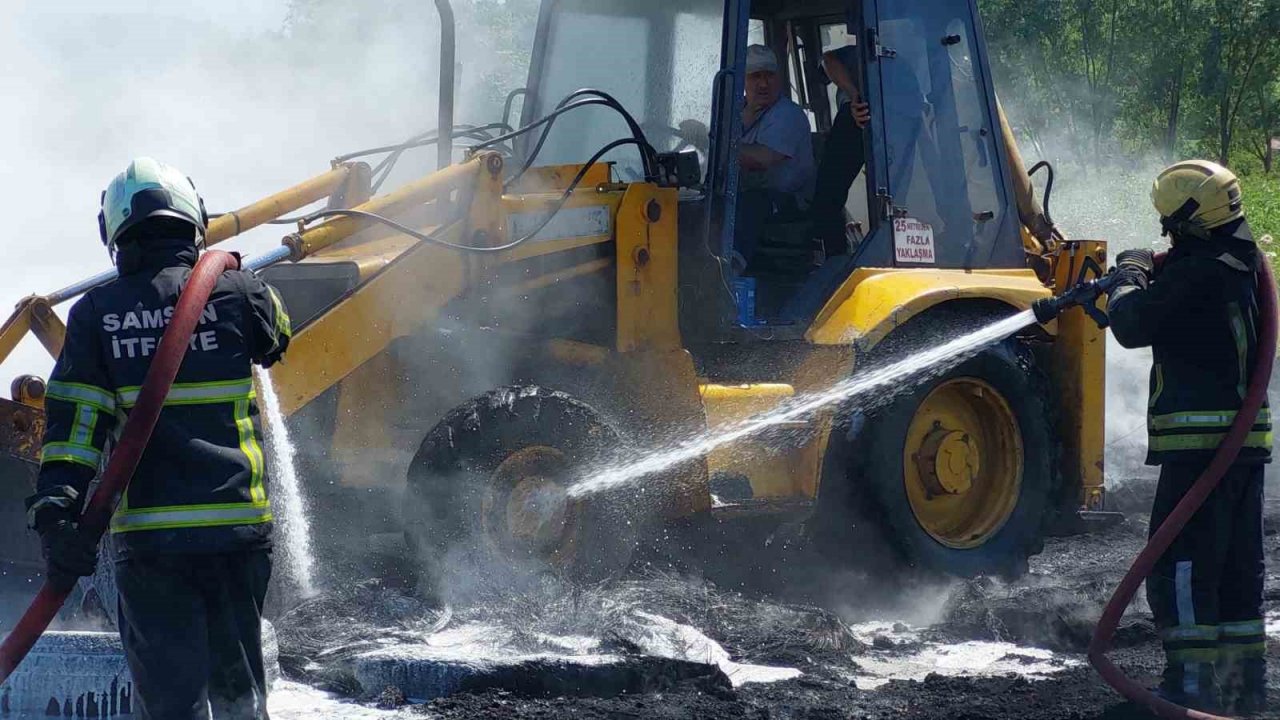 Samsun’da geri dönüşüm fabrikasında yangın