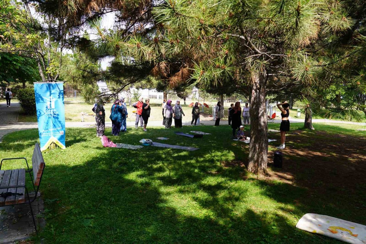 Açık havada spor keyfi Tepebaşı’nda