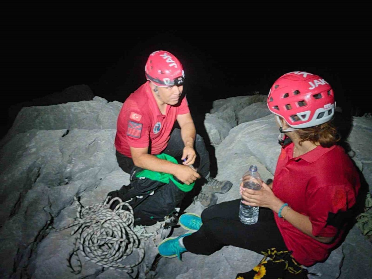 Antalya’da antik kentte mahsur kalan şahıs kurtarıldı