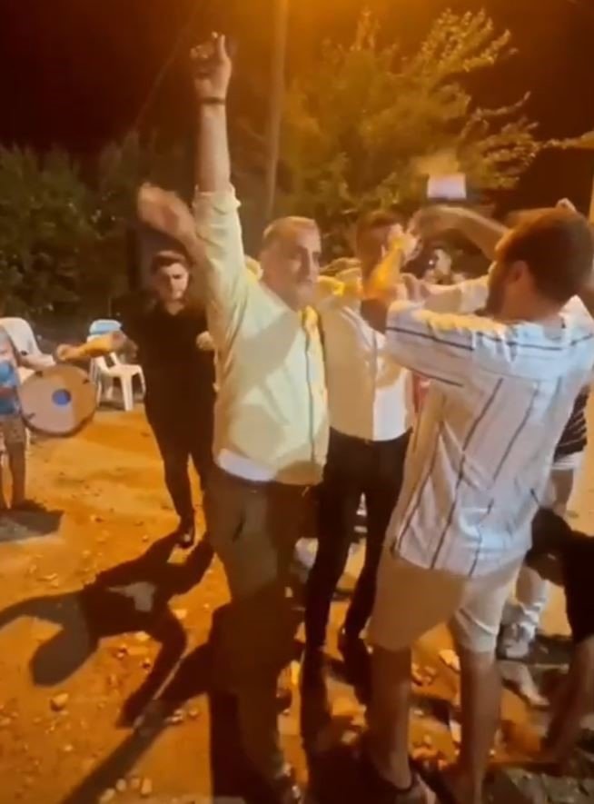 Asker eğlencesinde silahla ateş edip davetlilere korku dolu anlar yaşattı