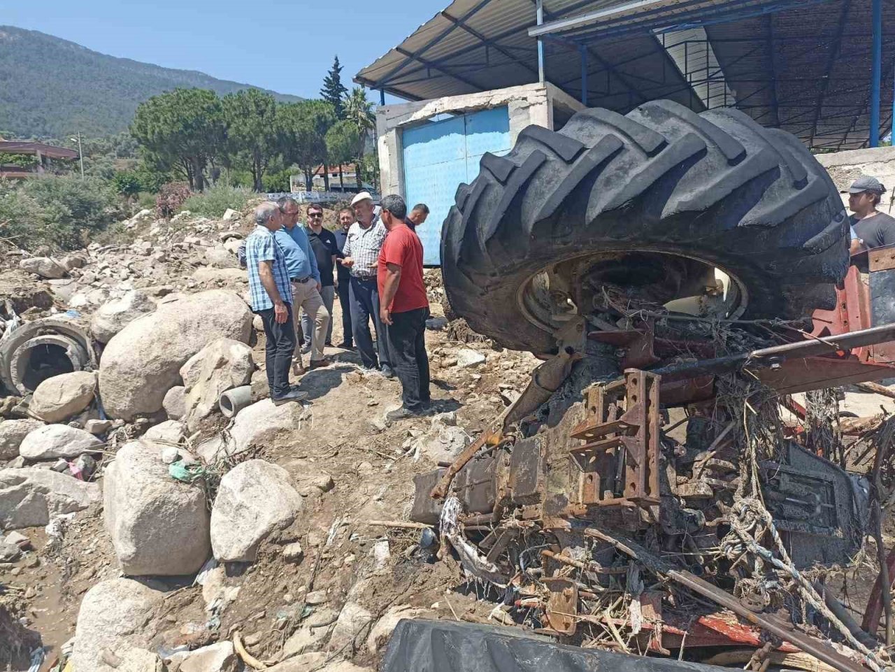 Selin vurduğu Çine Akçova’da çalışma başlatıldı