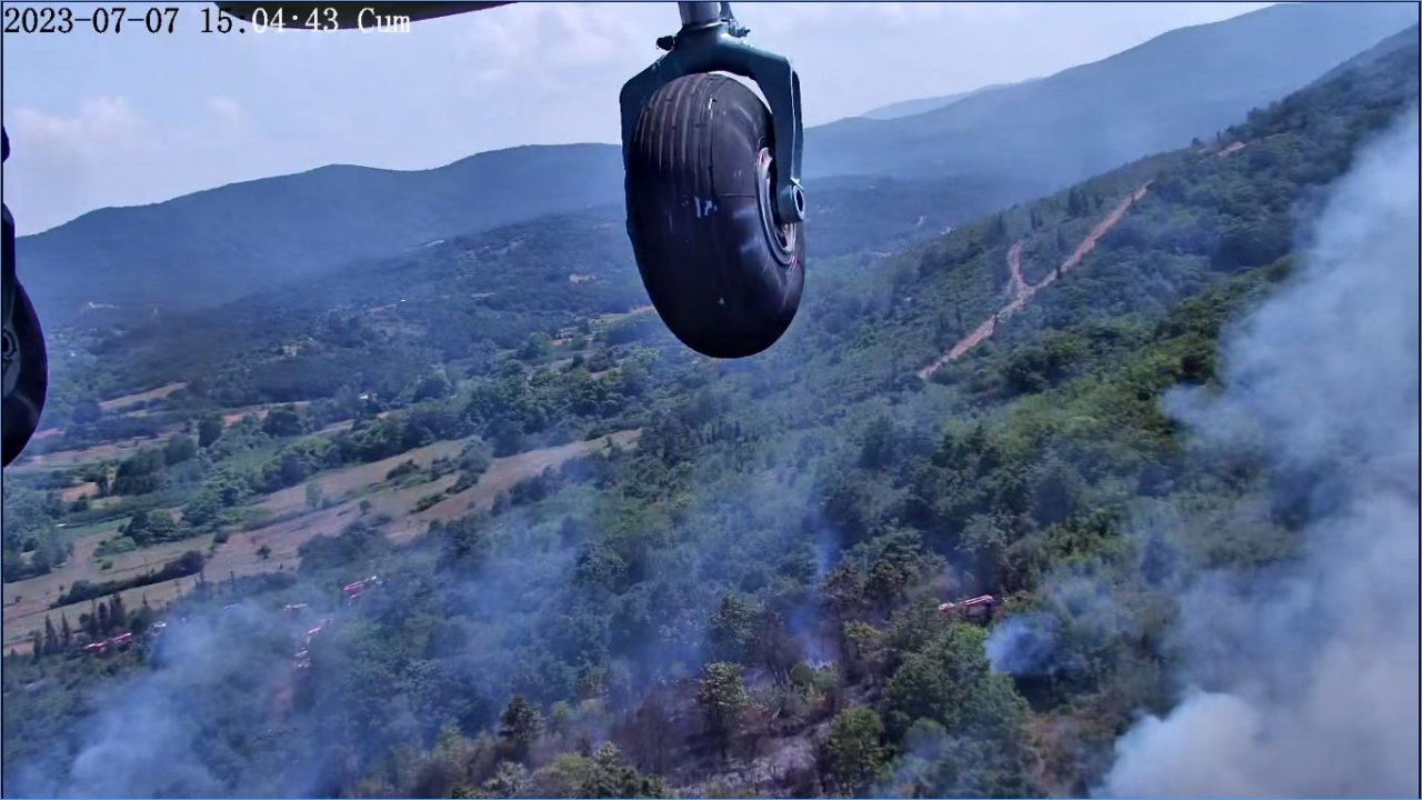 Çanakkale’deki orman yangınında yaklaşık 1 dönüm alan zarar gördü