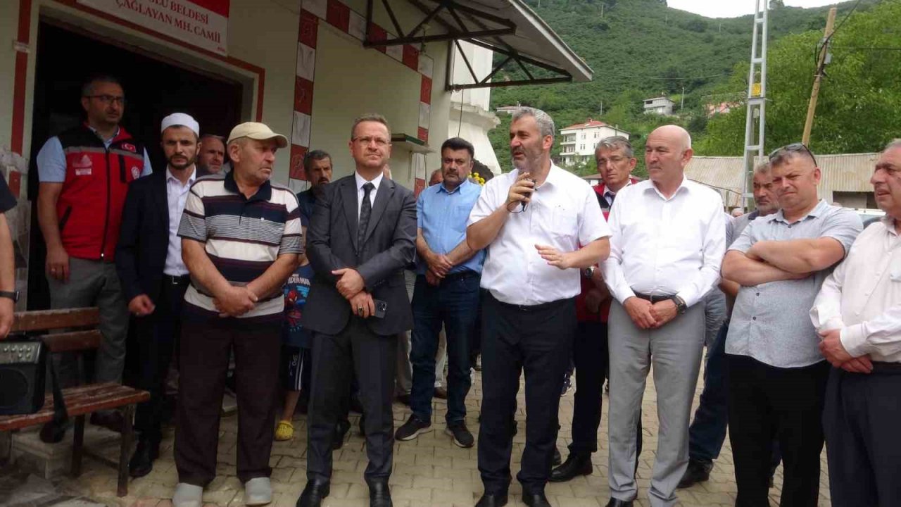 Selde kaybolan şahsın gıyabi cenaze namazı kılındı