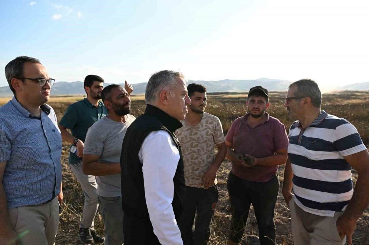 Develi’de anız yangını: Hububat ekili 140 dekar alan yandı