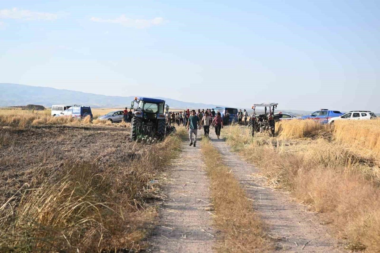 Develi’de anız yangını: Hububat ekili 140 dekar alan yandı