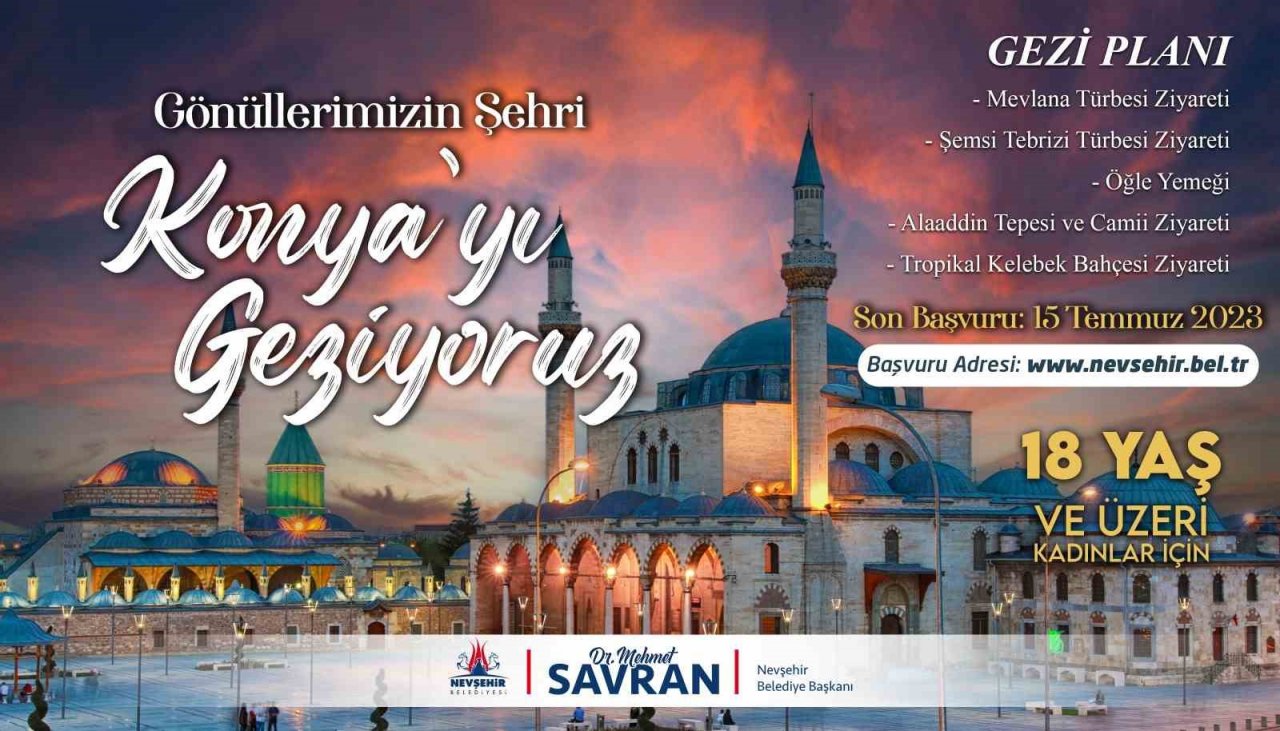 Nevşehir Belediyesi’nden Konya ve Çanakkale’ye gezi müjdesi