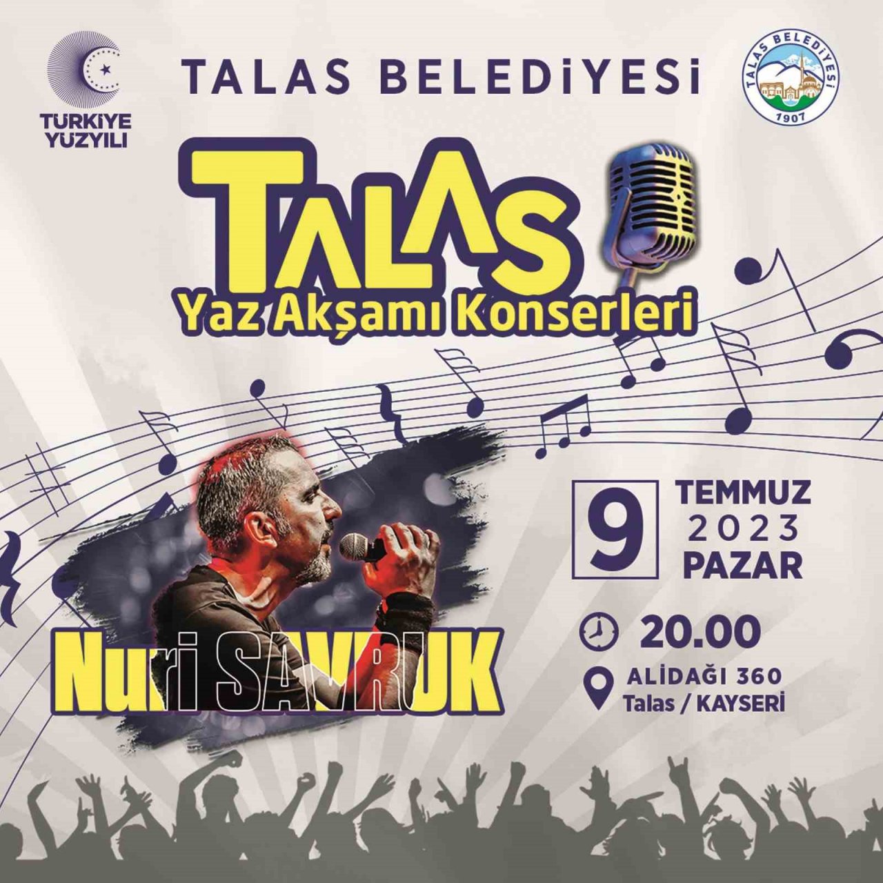 Talas’ta hafta sonu hem şenlik, hem pazar, hem de konser var