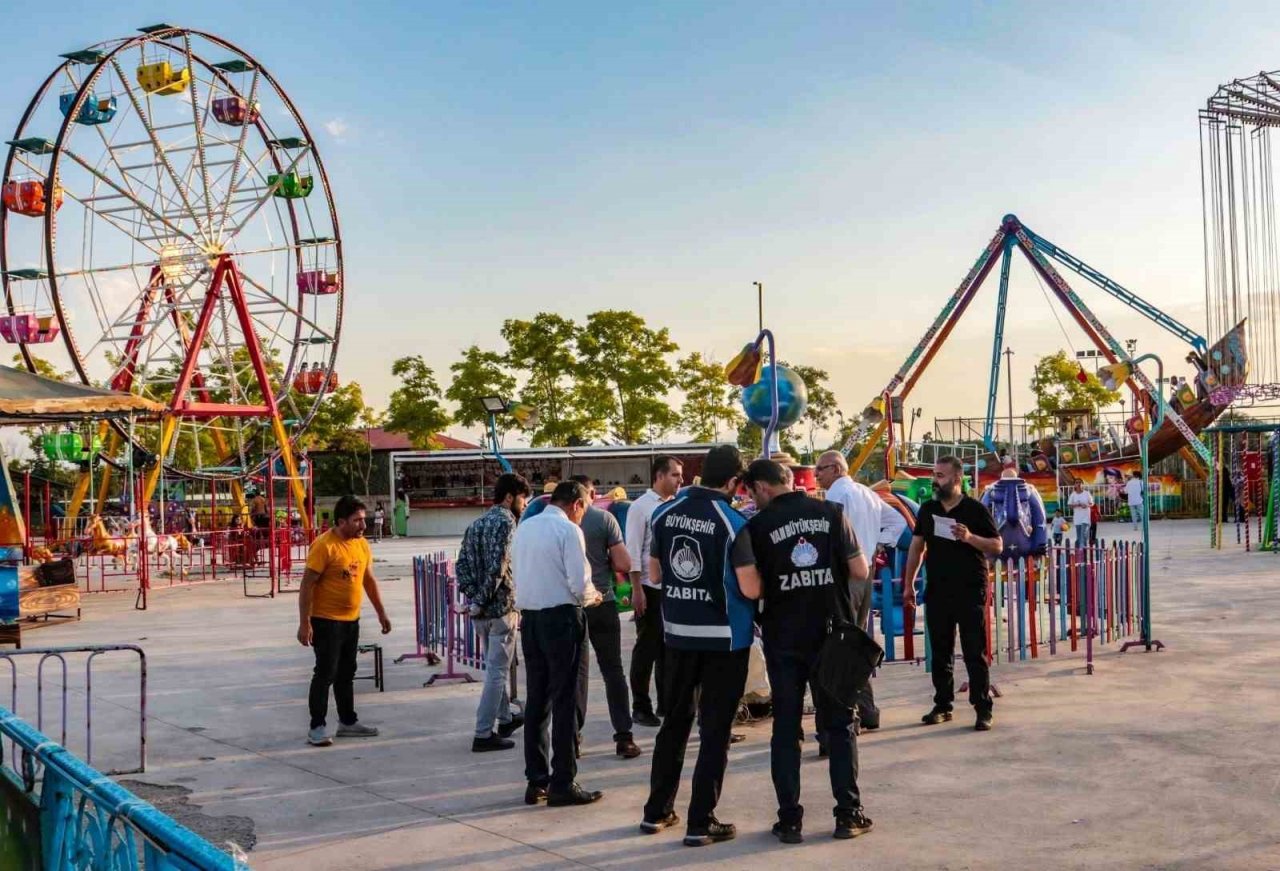 Van’daki lunaparklar denetlendi