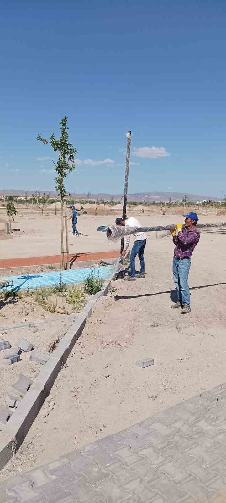 Gülşehir Millet Bahçesi’nde sona geliniyor