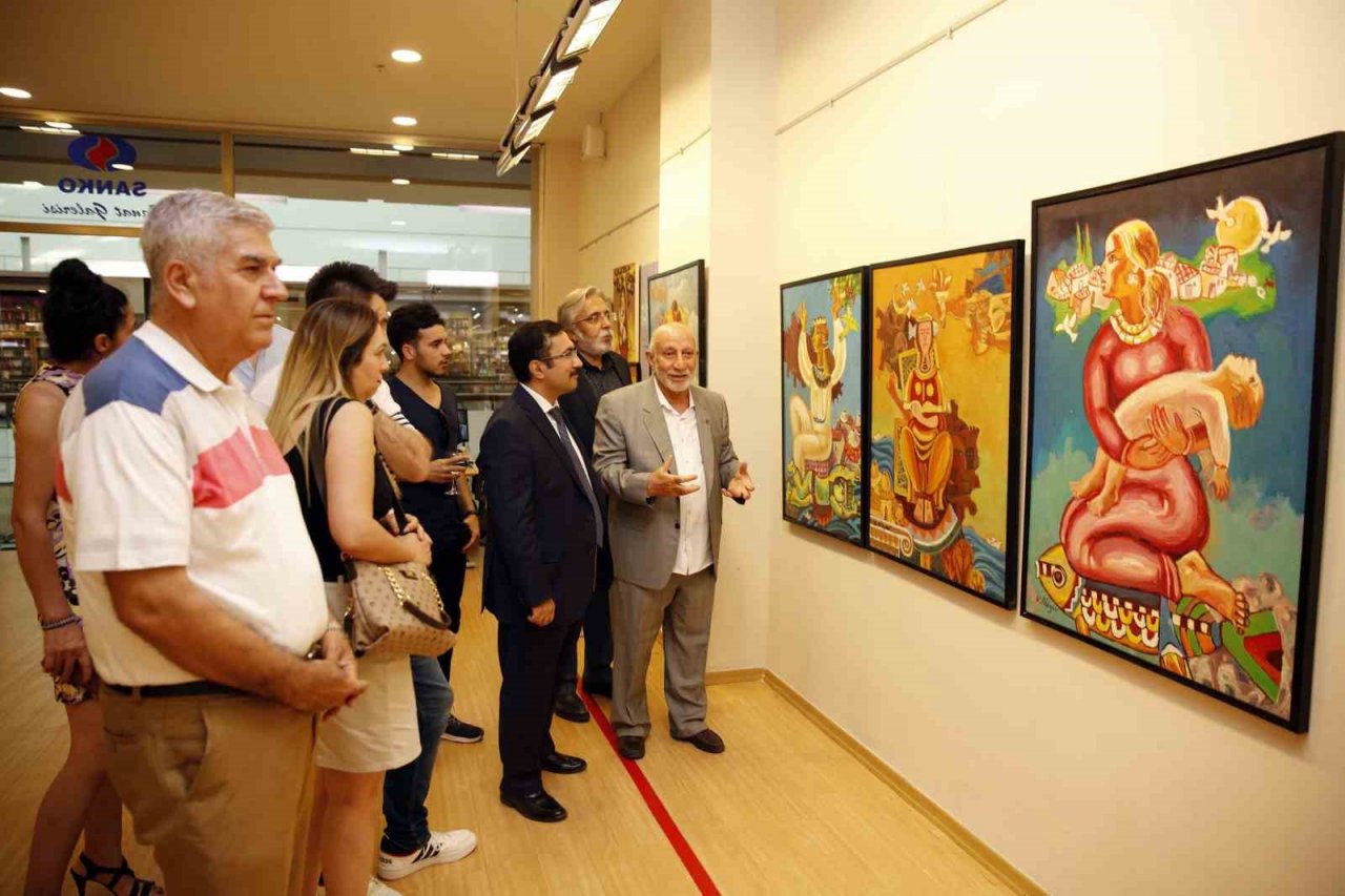 SANKO’da, anneler ve çocuklar temalı resim sergisi açıldı