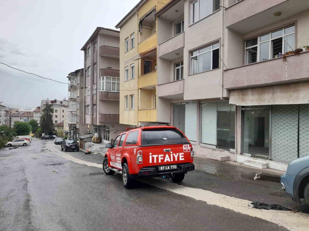 Elektrik tesisatından çıkan yangın korkuttu