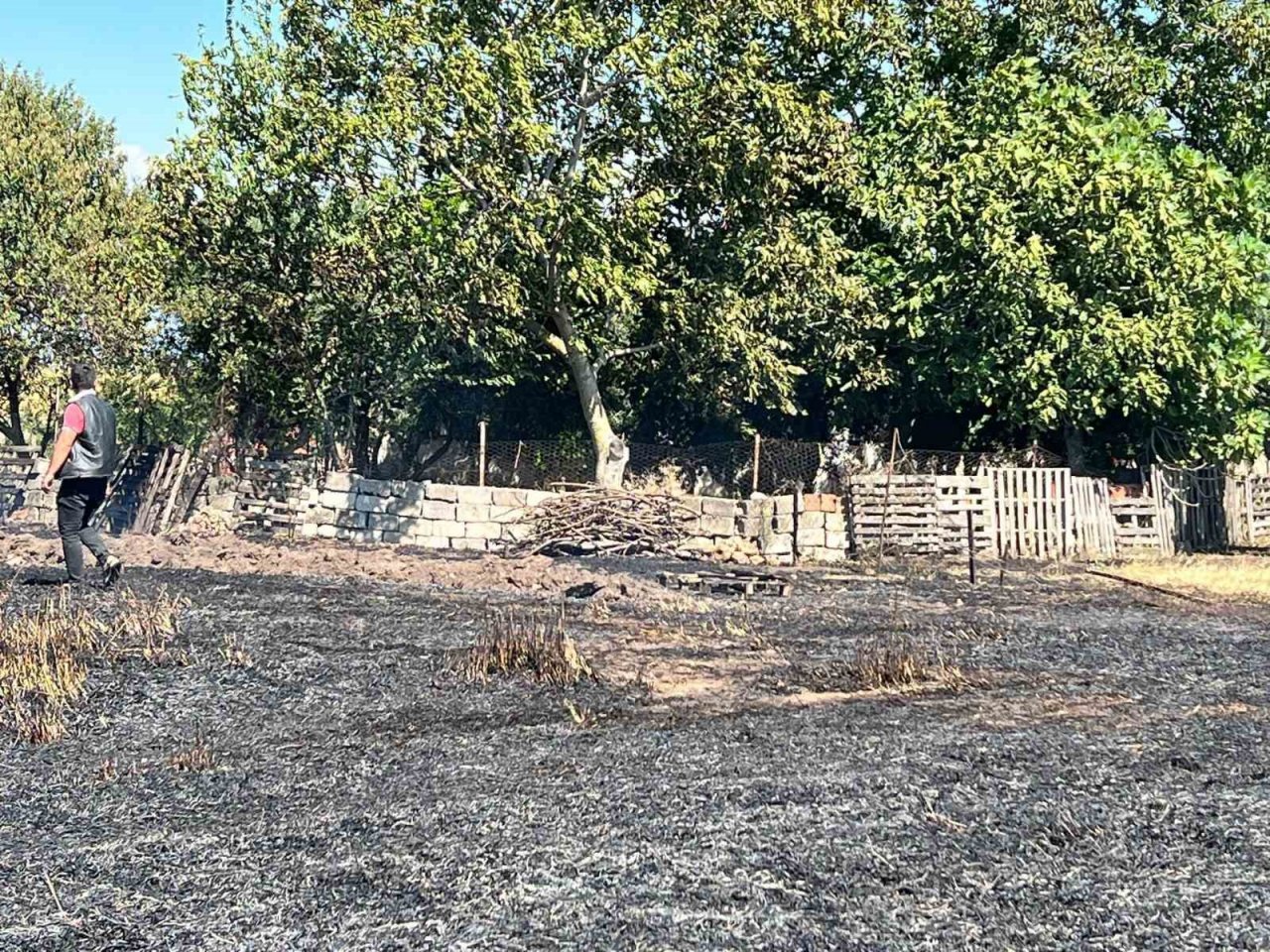 Gönen’de arazi yangınında 20 dönüm kül oldu