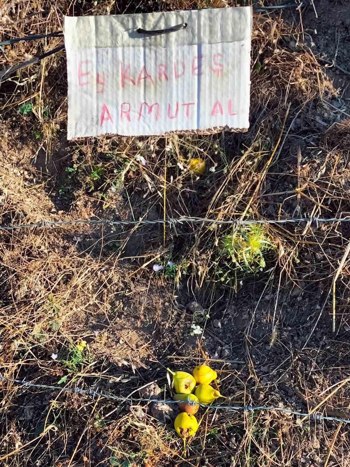 Aydın’da paylaşmanın önemini gösteren not