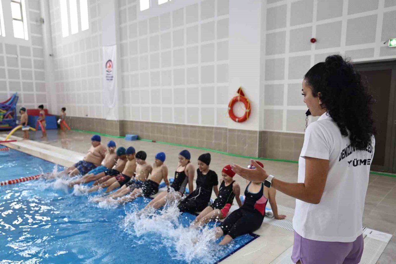 Denizli’de yüzme kurslarına yoğun ilgi