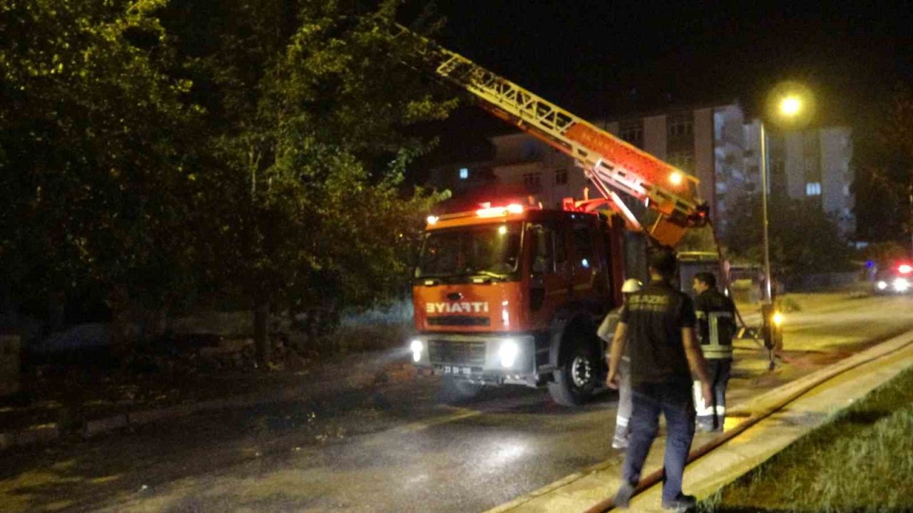 Elazığ’da korkutan yangın