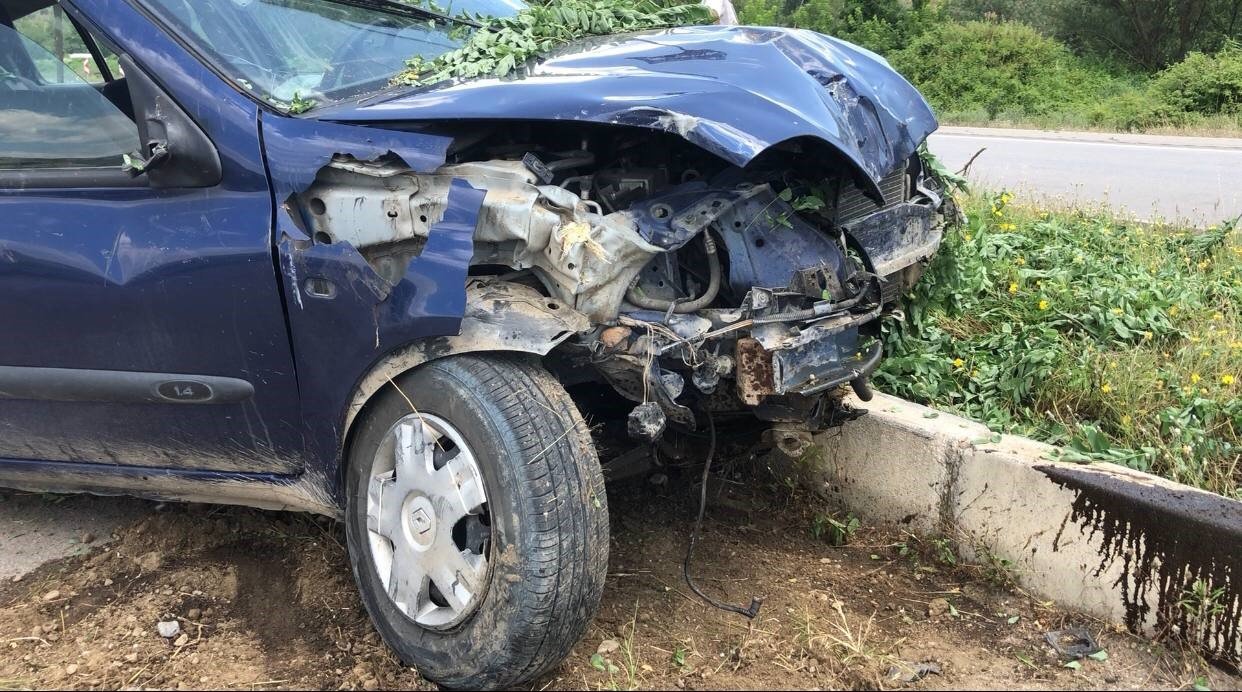 Amasya’da otomobil takla atarak karşı şeride geçti: 1 yaralı