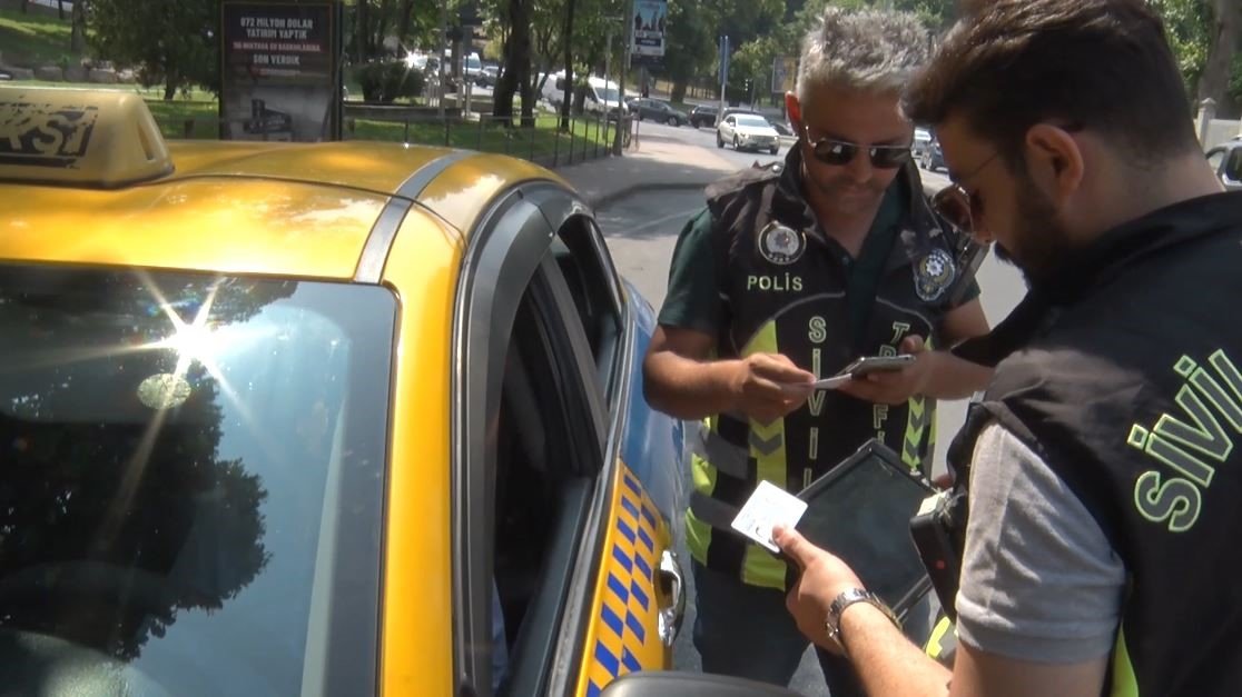 Beşiktaş’ta ticari taksi denetimi