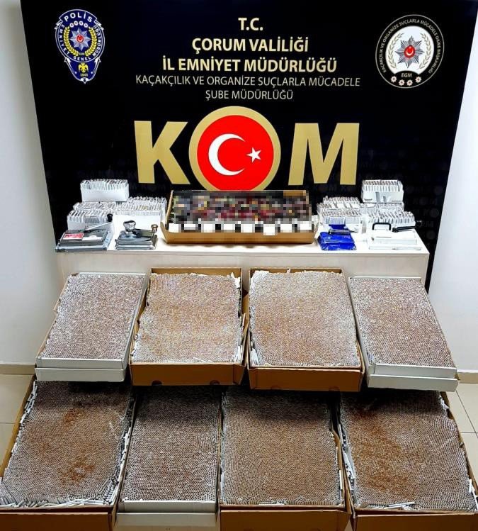 Polisten kaçak sigara operasyonu