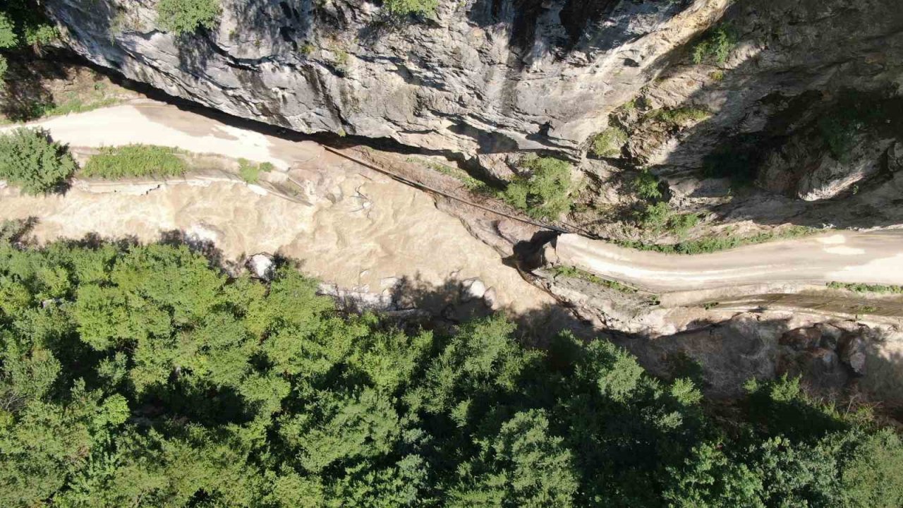 Şeker Kanyonu sel afetinde zarar gördü