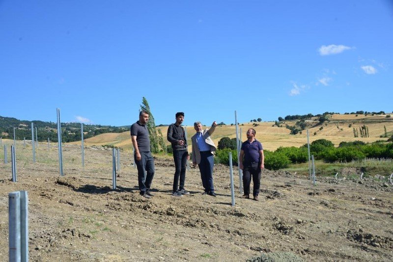 Gediz’de Güneş Enerji Santrali kurulum çalışmaları başladı