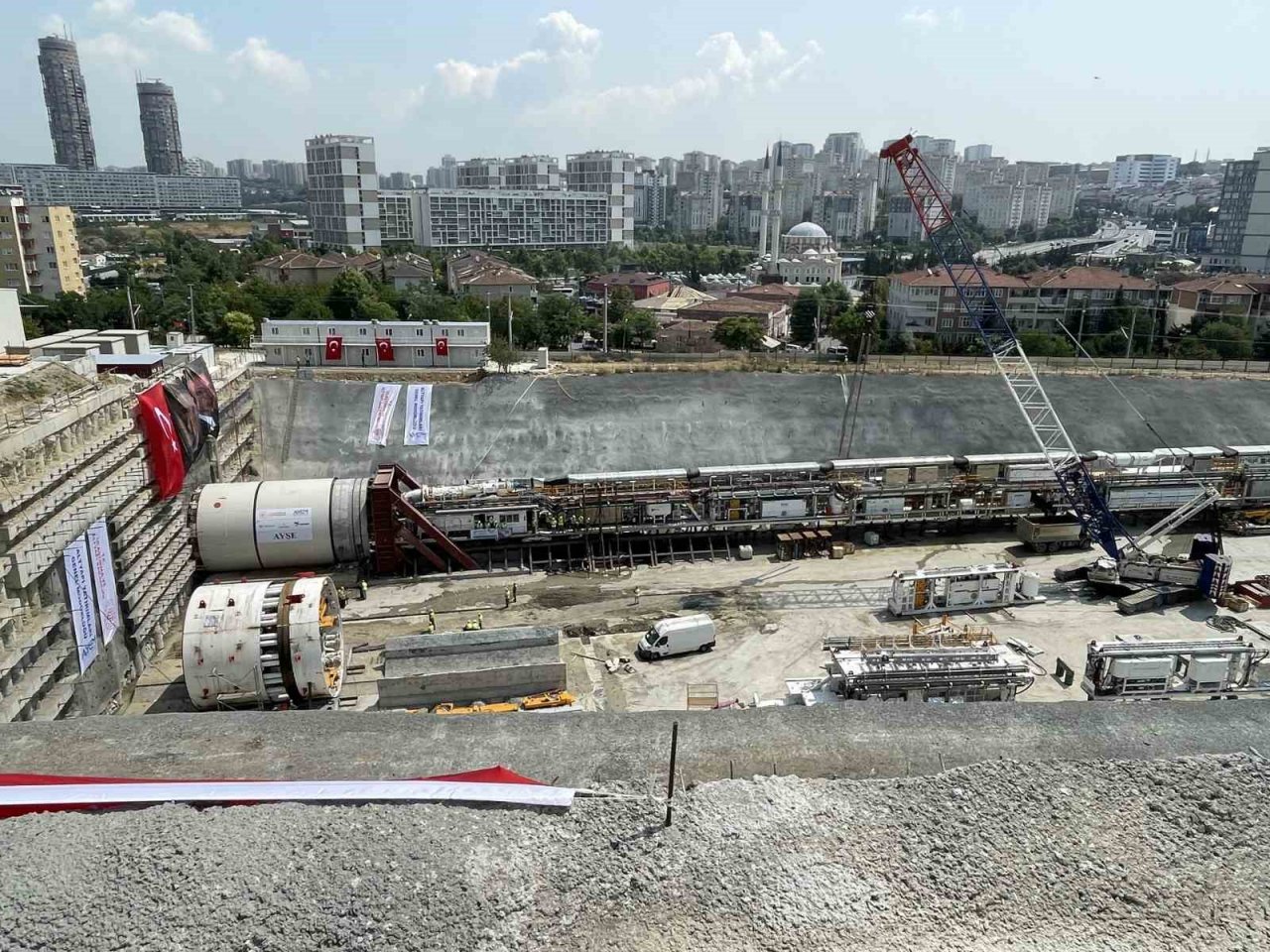 Halkalı-Ispartakule hızlı tren tünel açma çalışmaları düzenlenen törenle başlatıldı