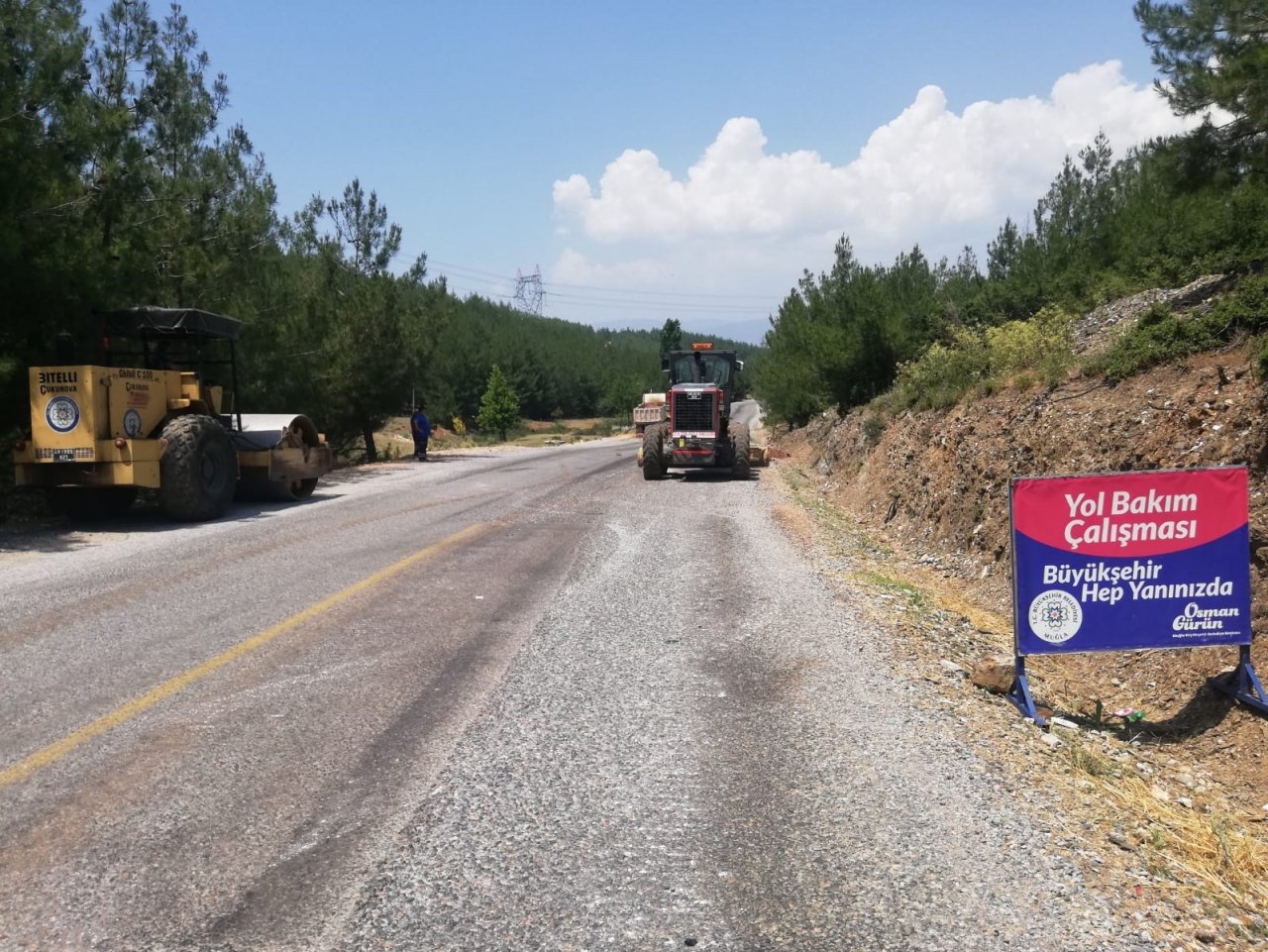 Muğla’nın 10 ilçesinde asfaltlama çalışması